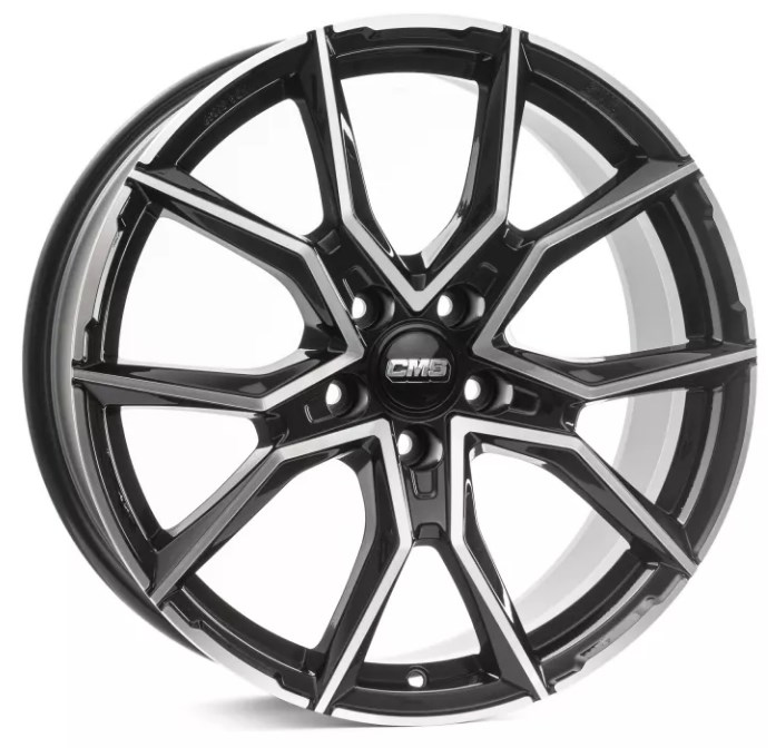 CMS WHEELS C33 ZWART GEPOLIJST 4250314134274
